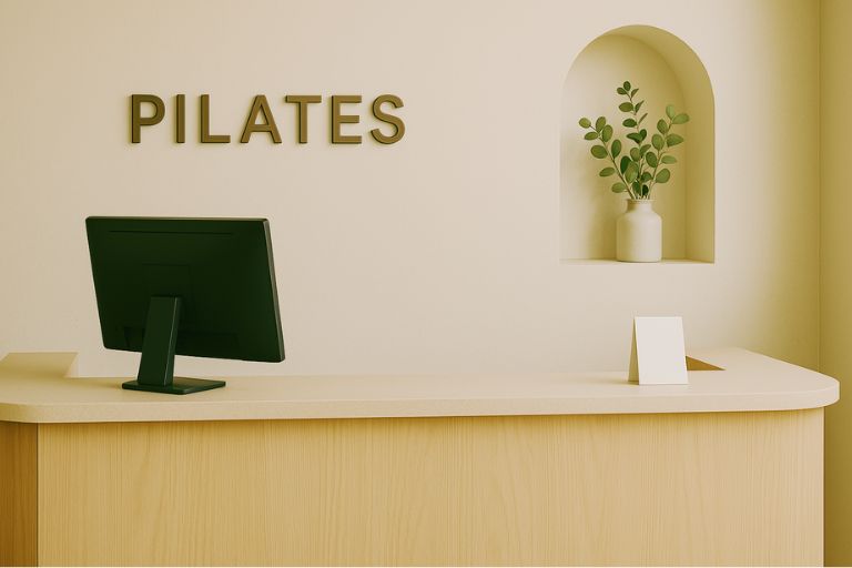 ピラティススタジオのカウンター