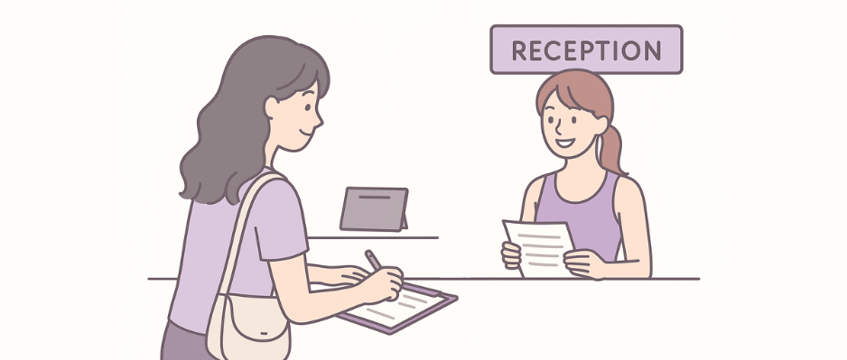 ピラティス 体験 手順 画像